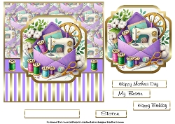 glam envelope sewing 2 lilac