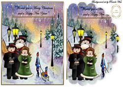 Scalloped Edged Carol Singers