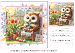 just a note to say owl knitting