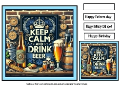 Keep calm drink beer