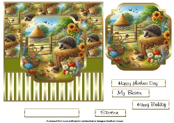Hedghogs and wild flowers