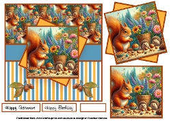 squirrel and hedgehogs