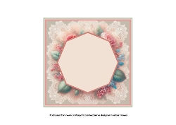 roses on lace with pyramid toppers insert