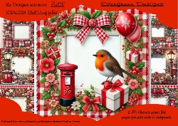 Christmas frames red 1