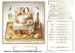50 years anniversary gold