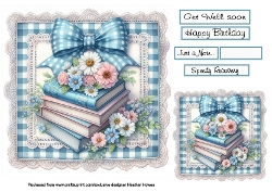 books and flowers and a cuppa 1