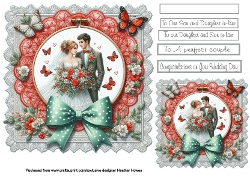 wedding on lace red and sage
