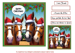 christmas horses