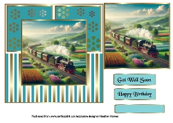 a train ride through the flower fields