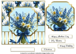 just Bluebells and daffs