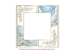 lillies and white feather sympathy card insert
