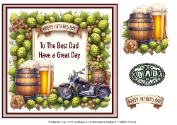 fathers day with hops and beer