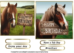 horse birthday toppers 1