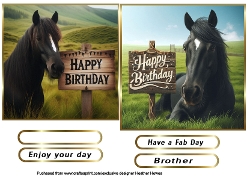 horse birthday toppers 2