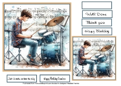 teenager drummer