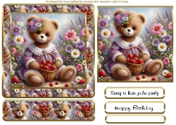 daisy bear get well /birthday bear