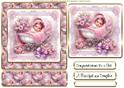 baby girl easel