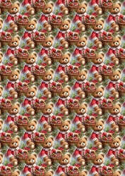christmas bear backing