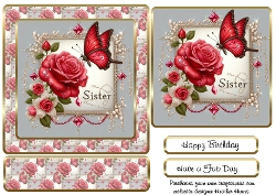 sister easel card 
