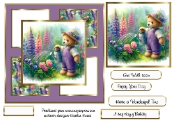 garden bears 3 lilac