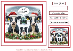 cows in snow as requested
