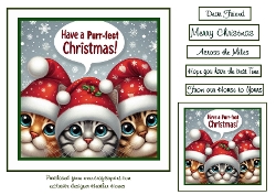 Purrfect christmas cats