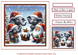merry christmas to you elephants