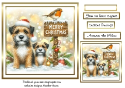 border terriers christmas