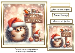 hedgehog christmas