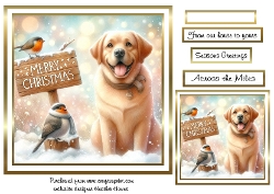 labrador christmas animals