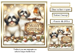 shih-tzu christmas animals