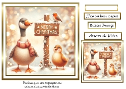 geese christmas animals