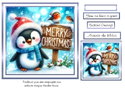 blue christmas penguin 2