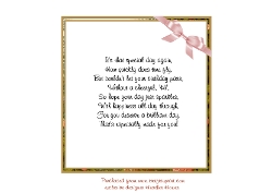 norfolk terrier and flowers happy birthday insert with verse