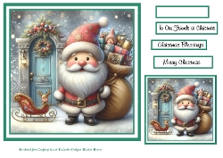 green christmas santa