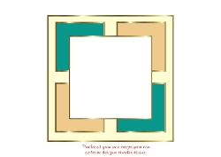 teal christmas snowman at the door 1 insert
