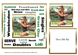 New urban art woman tennis