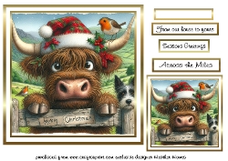 highland coo christmas