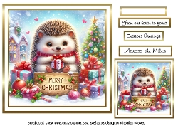 christmas hedgehog 2