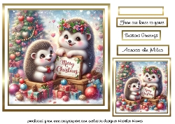 christmas hedgehog 4