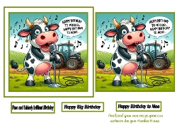 the singing cow