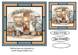 happy camping floral birthday 1