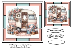 happy camping floral birthday 2