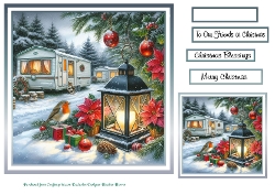 static caravan at christmas