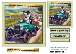 flocking to your birthday vintage car