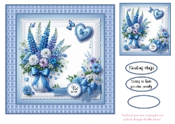 get wel soon blue floral1