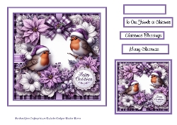 robins purple christmas
