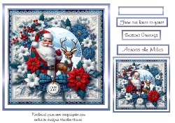 santa blue christmas 2
