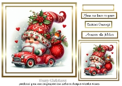 gnome car christmas