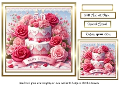 50th cake birthday